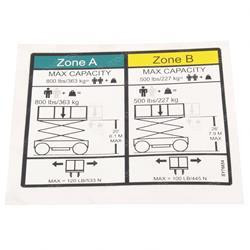 1705880: Aftermarket Gradall Decal - Capacity 500/227