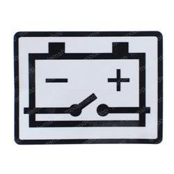 1706740: Aftermarket Gradall Decal Battery Disconnect
