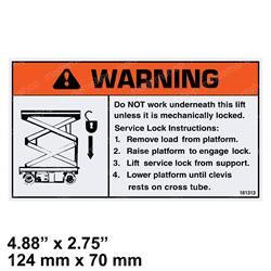 181313: Aftermarket Marklift Decal - Service Stand