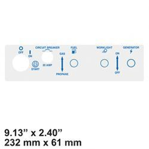 182819: Aftermarket Terex Decal - Aerial Control Panel