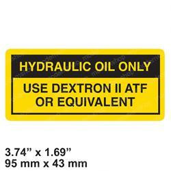 19480: Aftermarket Genie Decal Dexron Ii Atf Only