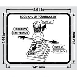 2-1279: Aftermarket Genie Decal - Boom/tilt Control