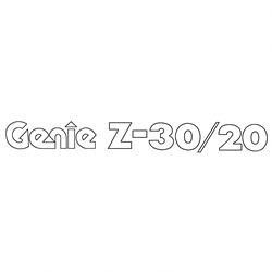 23795: Aftermarket Genie Decal Kit Cosmetic Z30/20