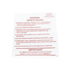 2586841: Aftermarket MEC (Mayville Eng) Decal - General Safety