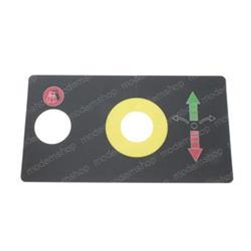3078146110: Aftermarket Haulotte Decal - Control Panel