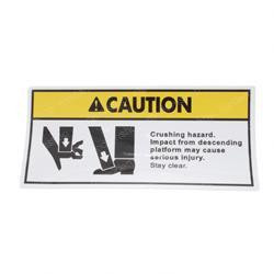 31236: Aftermarket Genie Decal Caution Foot/hand Crush