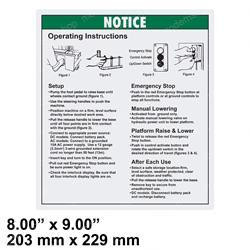 31239: Aftermarket Genie Decal Notice Oper.Instruct Iwp