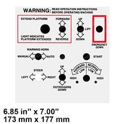 31280: Aftermarket Marklift Decal - Aerial Control Panel