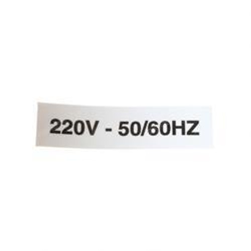 3252507: Aftermarket Jlg Nameplate 220V-50/60Hz 3252507: Aftermarket Jlg Nameplate 220V-50/60Hz