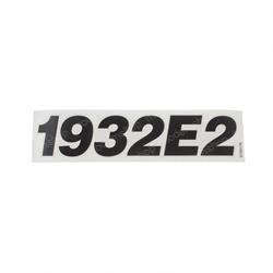 3252598: Aftermarket Gradall Decal - Model Tag