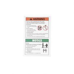 32687: Aftermarket Genie Decal - Operating Inst