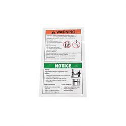 32714: Aftermarket Genie Decal Warning Adj. Fork Setup