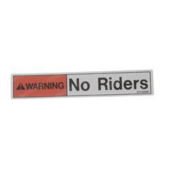 33468: Aftermarket Genie Decal - No Riders