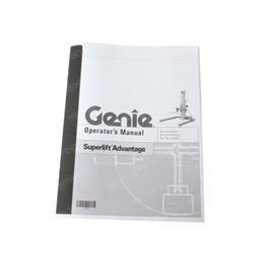 33499: Aftermarket Genie Manual Oper Superlift Adv. 33499: Aftermarket Genie Manual Oper Superlift Adv.