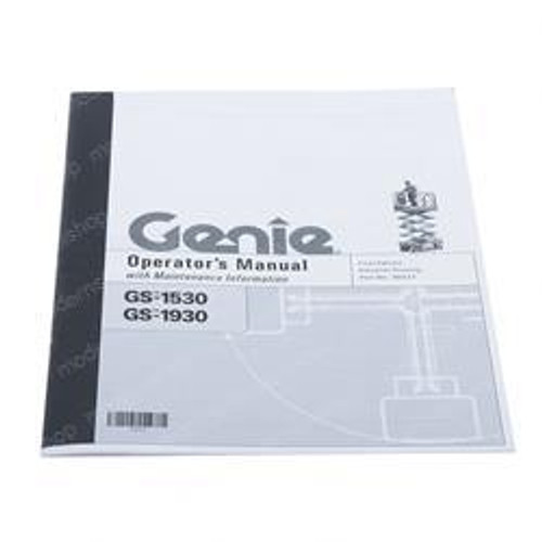 39527: Aftermarket Genie Manual Operators Gs15301930 39527: Aftermarket Genie Manual Operators Gs15301930