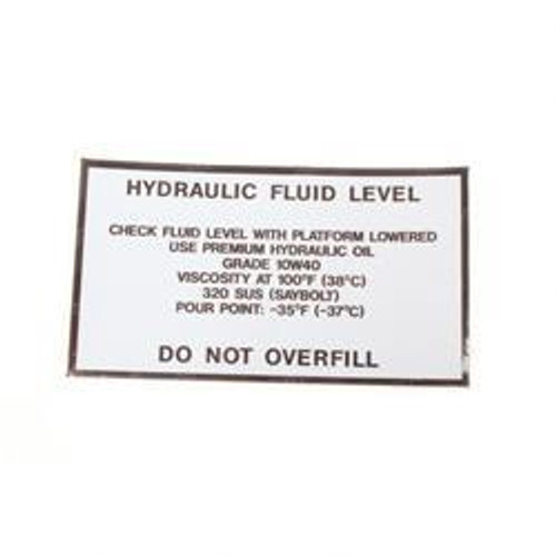 451776: Aftermarket Snorkel Decal - Hydraulic Fluid