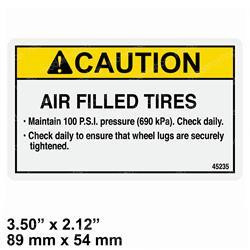 45235: Aftermarket Genie Decal - Air Filled Tire