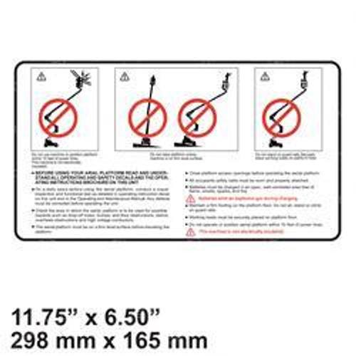 45431: Aftermarket Genie Decal Ground Caution