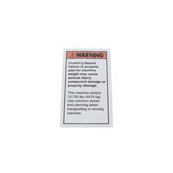 46305: Aftermarket Genie Decal Warning Crushing Haz