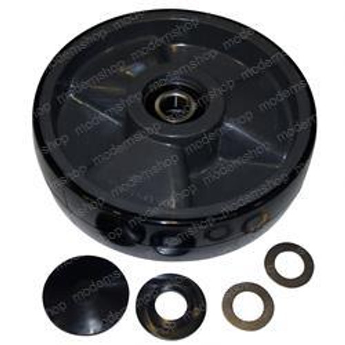 47-2: Aftermarket Pallet Mule Wheel Assembly - Poly Steer