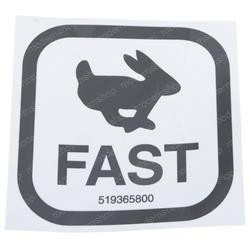 519365800: Aftermarket Yale Decal - Fast