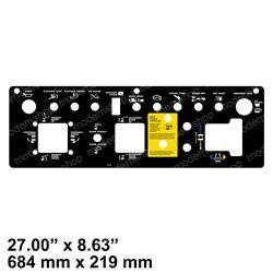 52230GT: Aftermarket Genie Decal- Platform Control Panel