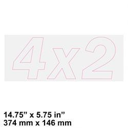 52966: Aftermarket Genie Decal - Cosmetic 4 X 2