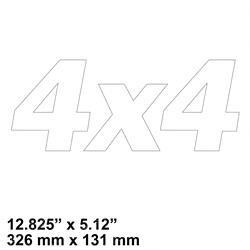 52967: Aftermarket Genie Decal - 4X4 Cosmetic