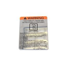 57885-10920-71: Aftermarket Toyota Forklift Plate - Caution