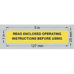 6602: Aftermarket Genie Decal Read Enclosed Instr