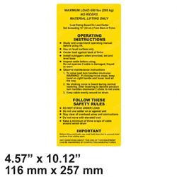 6773: Aftermarket Genie Decal - Operating Instruction