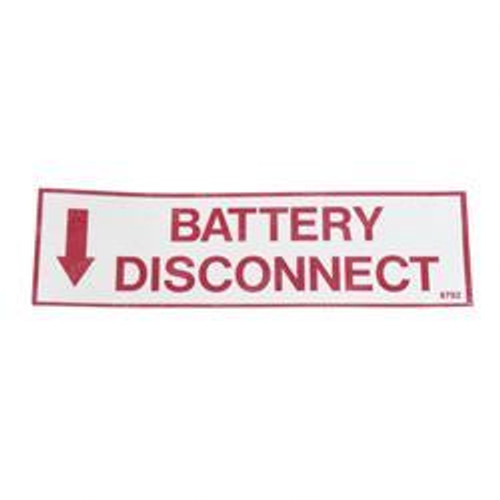 6792: Aftermarket Mec (Mayville Eng) Decal - Battery Disconnect Rh