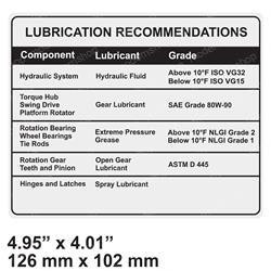 7030003: Aftermarket Snorkel Decal - Lubrication