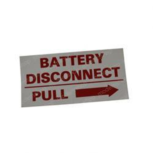 7248: Aftermarket Mec (Mayville Eng) Decal - Battery Disconnect