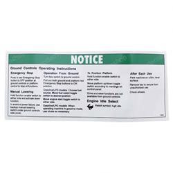 72822: Aftermarket Genie Decal - Grnd Control Operation