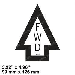7376008382: Aftermarket Grove / Manlift Decal - Forward Arrow