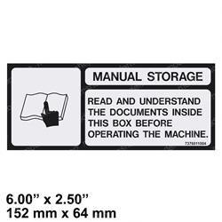 7376011004: Aftermarket Grove / Manlift Decal - Manual