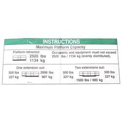 82213: Aftermarket Genie Decal - Notice Mx Cp GS84