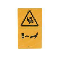 82472: Aftermarket JLG Decal - Warning Crushing Hazard