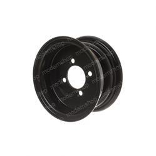 824989: Aftermarket E-Z-Go Wheel- 8X3.75- 4 On 3.75 Blk