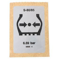 82625: Aftermarket Genie Decal Label Tire Pressure S80
