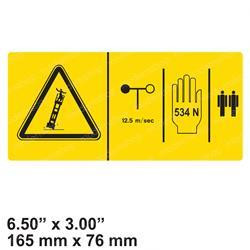 82701: Aftermarket Genie Decal - Danger Side Force 534N