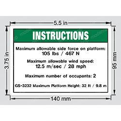 82730: Aftermarket Genie Decal - Max Side Force