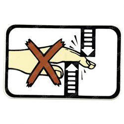 8617499: Aftermarket Komatsu Forklift Decal - No Hand Hold