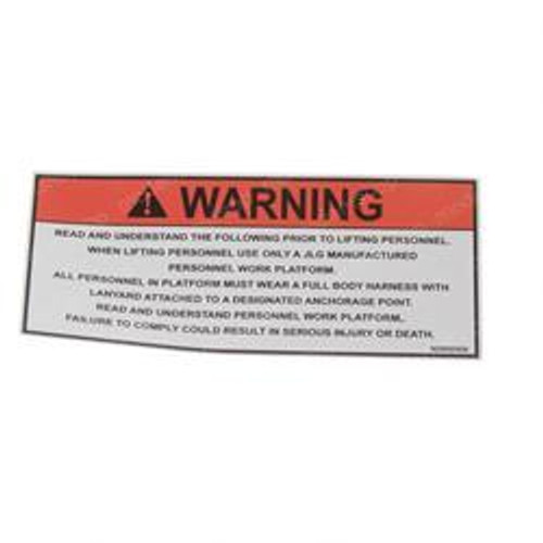 90553026: Aftermarket Jlg Decal- Safety Instructions