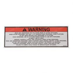 90553027: Aftermarket JLG Decal - Oper Instructions