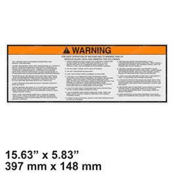 90553028: Aftermarket Gradall Decal - Operational Safety