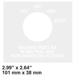 91143120: Aftermarket JLG Decal - Instr Panel