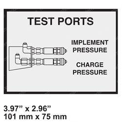 91143162: Aftermarket JLG Decal - Test Port