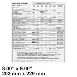 91363142: Aftermarket Gradall Decal Service Instruction Plt